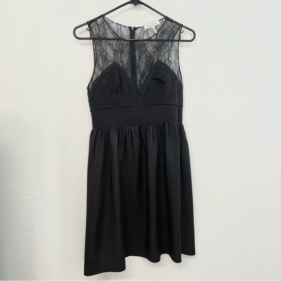 Sandro Paris- Black Lace Mini Dress- 2 - Picture 11 of 14
